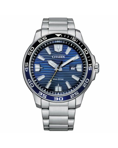 Horloge Heren Citizen AW1525-81L Zilverkleurig Blauw