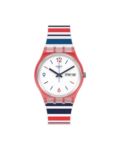 Herrklocka Swatch SEA BARCODE Vit (Ø 34 mm)