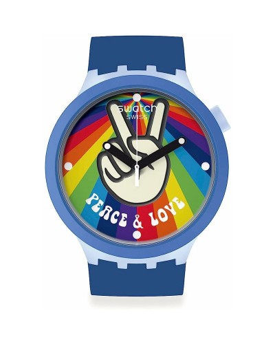 Miesten rannekellot Swatch PEACE HAND LOVE (Ø 47 mm)