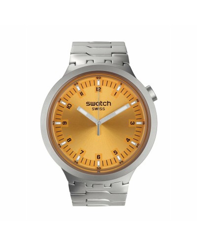 Orologio Unisex Swatch SB07S103G Giallo Argentato