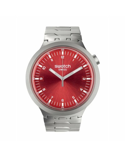 Horloge Uniseks Swatch SB07S104G Zwart Zilverkleurig