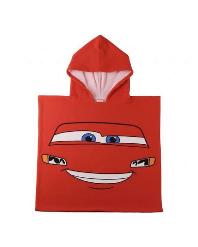 Badduksponcho med luva Cars Röd 55 x 77 cm