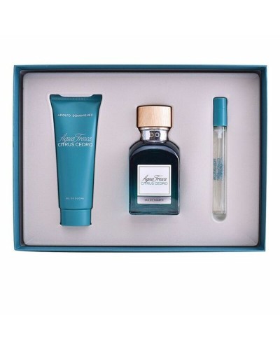 Set de Parfum Homme Agua Fresca Citrus Cedro Adolfo Dominguez (3 pcs)