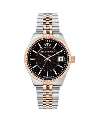 Orologio Uomo Philip Watch R8253597085 Nero Argentato