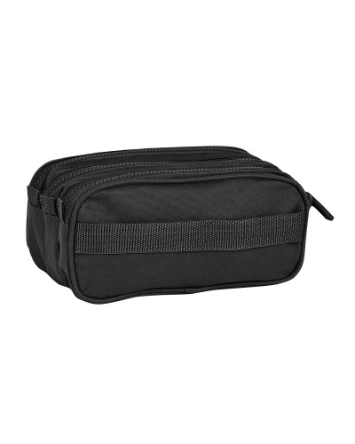 Tredubbel Carry-all Safta 21,5 x 10 x 8 cm Svart