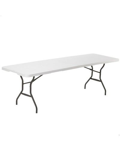 Table Piable Lifetime Blanc 245 x 74 x 76 cm Acier
