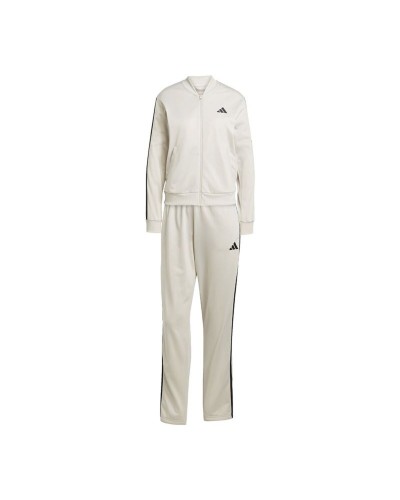Women's Tracksuit Adidas 3 Bandas Tr Beige