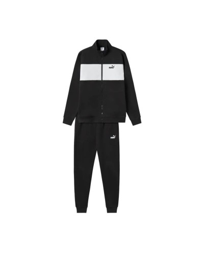 Tuta per Adulti Puma Ess Sweat Suit Fz Fl Nero Uomo