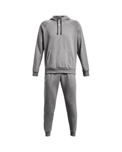 Tracksuit for Adults Under Armour Rivale Fleece Grey Men
