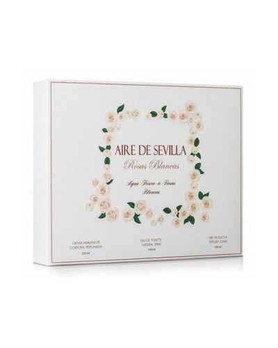 Women's Perfume Set Rosas Blancas Aire Sevilla (3 pcs) (3 pcs)