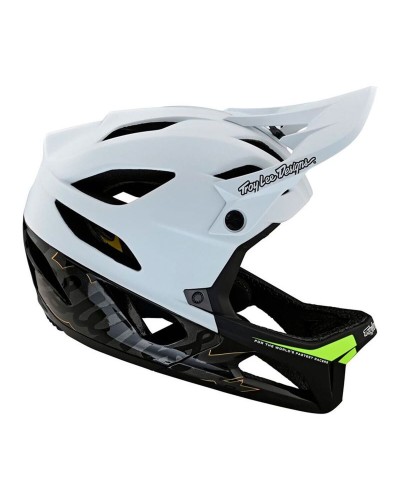 Casco da Ciclismo per Adulti Troy Lee Stage Mips Signature Bianco