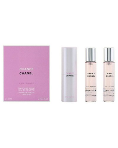 Set de Perfume Mujer Chance Eau Tendre Chanel (3 pcs)