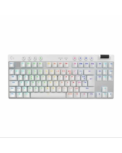 Keyboard and Mouse Logitech 920-012145 White French AZERTY