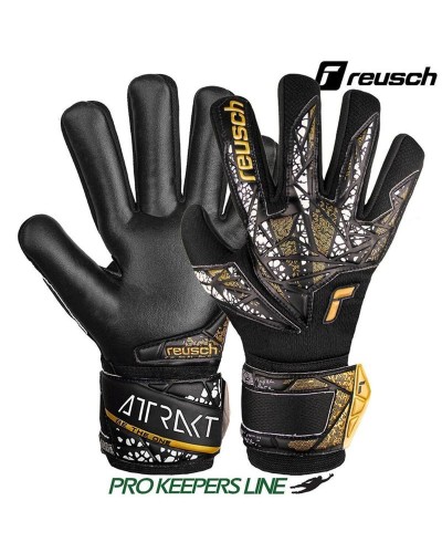 Torwarthandschuhe Reusch Attrakt Silver Nc Schwarz