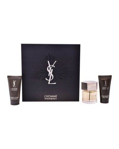 Men's Perfume Set Ysl L'homme Yves Saint Laurent (3 pcs)