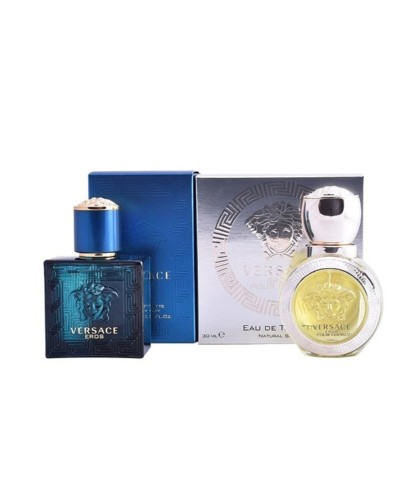 Set mit Damenparfum Eros Versace EDT (2 pcs) (2 pcs)