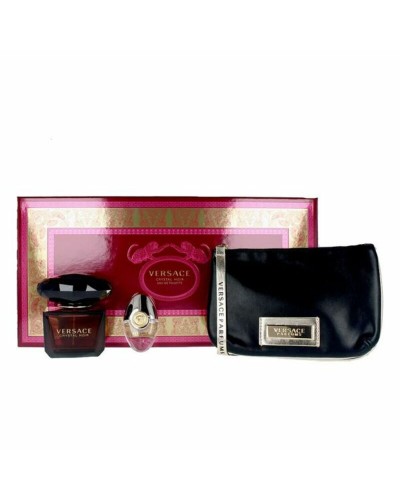 Women's Perfume Set Crystal Noir Versace (3 pcs)