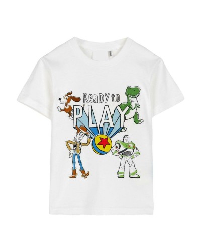 Barn T-shirt med kortärm Toy Story Vit
