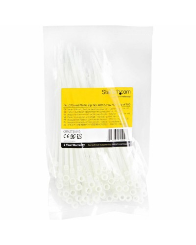 Fascette Startech CBMZTS10N6           Bianco