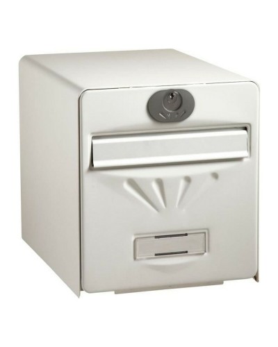 Boîte aux lettres Burg-Wachter   Blanc Acier inoxydable Verre acier galvanisé 36,5 x 28 x 31 cm