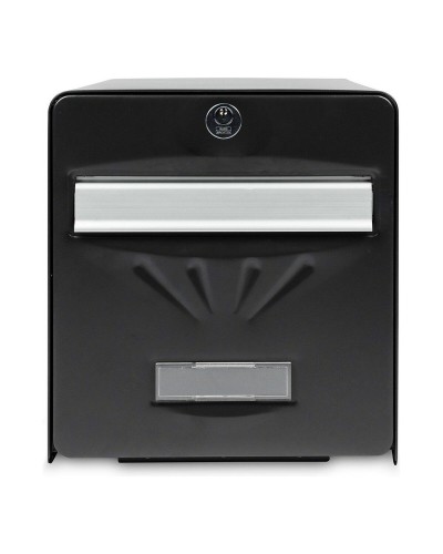 Brievenbus Burg-Wachter   Zwart Roestvrij staal Kristal Gegalvaniseerd staal 28 x 36,5 x 31 cm