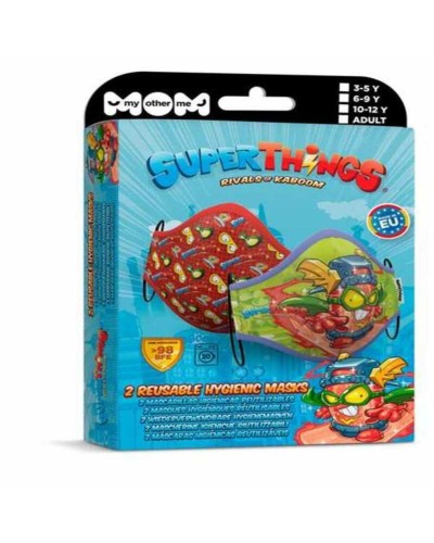 Masque en tissu hygiénique réutilisable Super Zings Premium 10-12 Ans