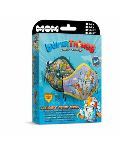 Hygienic Reusable Fabric Mask My Other Me Super Zings Premium 6-9 years