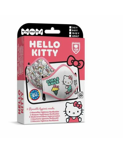 Wiederverwendbare Stoff-Hygienemaske My Other Me Hello Kitty Premium 6-9 Jahre
