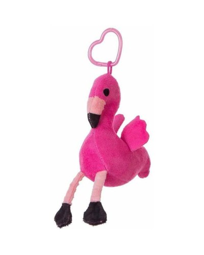 Avaimenperä 12 cm Vaaleanpunainen flamingo