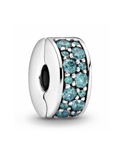 Damenperlen Pandora TEAL PAVE CLIP