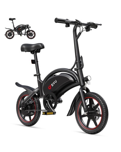 Elcykel DYU DYU-D3S-001 Svart 250 W 10 Ah 14"