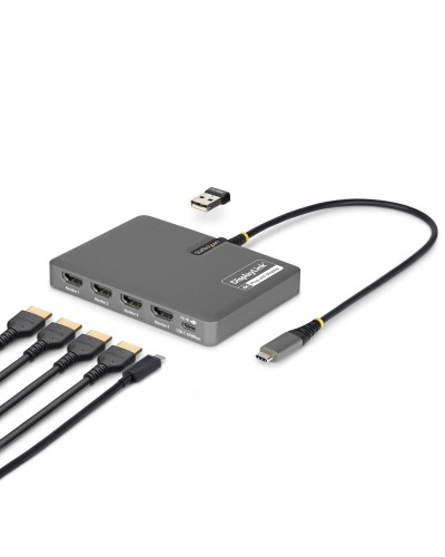 USB-Kaapeli Startech QUAD-USB-HDMI-ADAPT Harmaa
