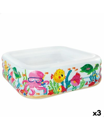 Pataugeoire gonflable pour enfants Intex Verseau 340 L 159 x 50 x 159 cm (3 Unités)