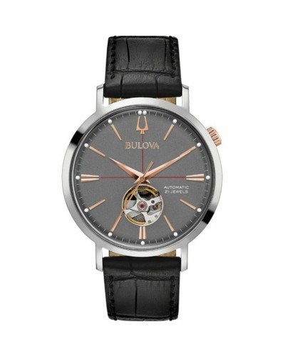 Horloge Heren Bulova 98A187 Zwart Grijs