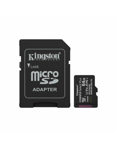 Micro SD Memory Card with Adaptor Kingston SDCS3/64GB 64 GB