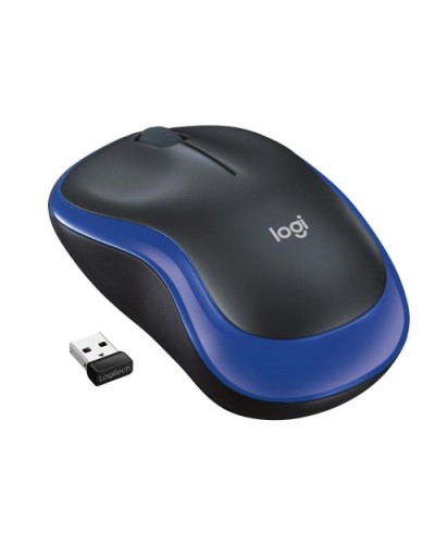 LOGITECH "Wireless Mouse M185 Black/Blue" - 910-002236