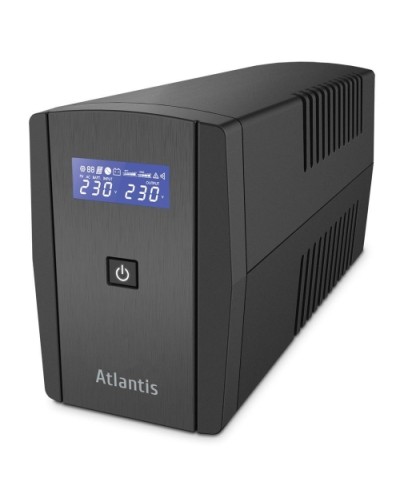 UPS ATLANTIS A03-S120 1000VA (500W) One Power Stepwave Line Interactive V-OUT 191-253Vac AVR (3-Step) USB 4xIEC