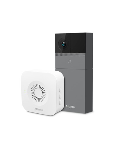 ATLANTIS A14-DB910 Wireless Outdoor Video Doorbell 2Mpx FHD 1920x1080p 25fps H.264 PIR IR LED with Indoor Chime