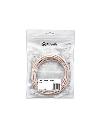 Atlantis Cat 6A Network Cable: UTP Patch Cord Copper 3m P019-LN_6A-U-3C
