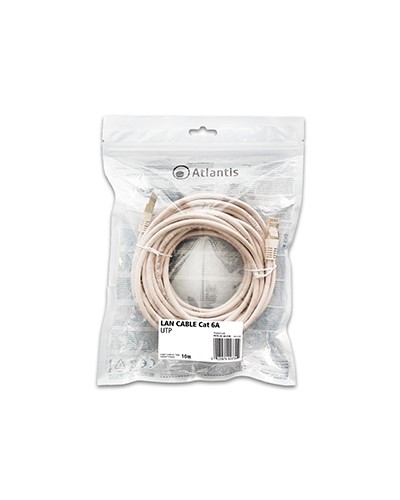 Atlantis Cat 6A Network Cable: 10m UTP Copper Patch Cord P019-LN_6A-U-XC