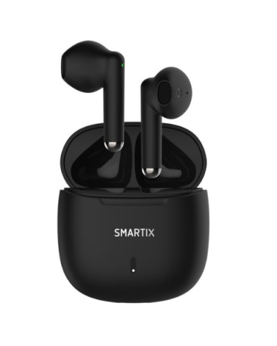 ATLANTIS SMARTIX TWS SM60-FI9-B BT v5.3 Earphones Charging Case with 300mA Battery Bank - Black