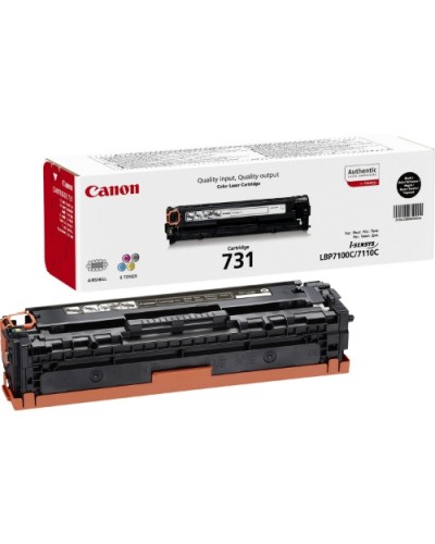 CANON 731BK Black Toner 1400 Page Yield for LBP7100CN LBP7100CW LBP7110CW MF8280Cw MF8230Cn MF628Cw MF623Cn