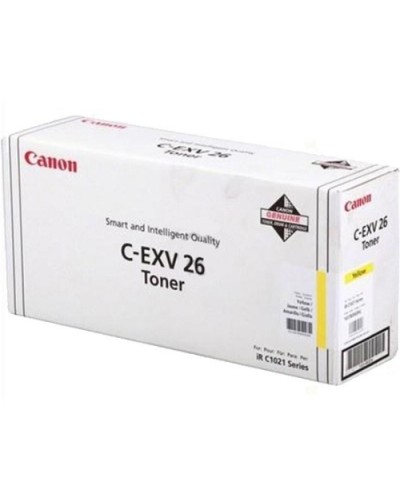CANON C-EXV26 YELLOW TONER FOR IR C1021i IR C1028i IR C1028iF 6,000 pages 1657B006BA