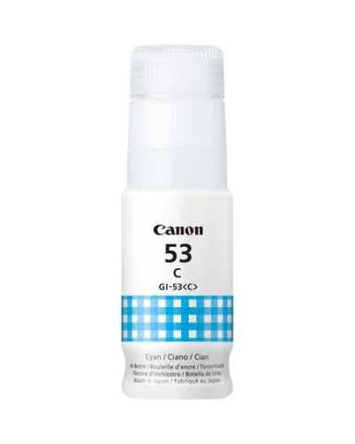 CANON GI-53 C Cyan Ink Bottle 60ml (3,700 Pages) for PIXMA G550 G650