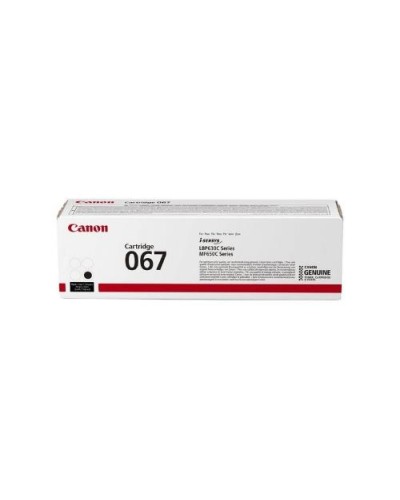 CANON 067 Bk Black Toner 1,350 Pages for LBP631CW LBP633CdW MF657CDW MF655CDW MF651CW