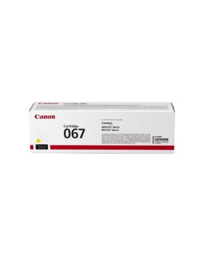 CANON 067 Y Yellow Toner 1,250 Pages for LBP631CW LBP633CdW MF657CDW MF655CDW MF651CW