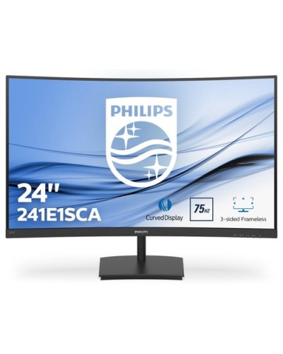 Philips 23.6" Curved LED Monitor 241E1SCA/00 - VA, 1080p, 4ms, VGA, HDMI, Gaming