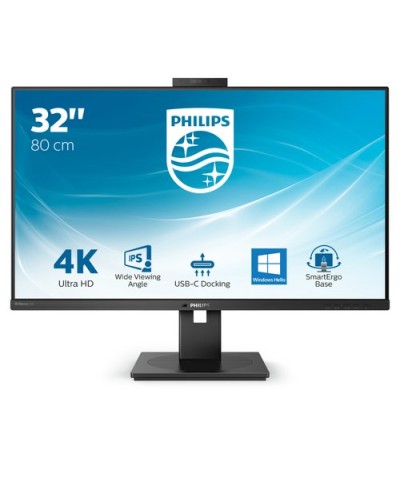 Philips 31.5" 329P1H/00 LED Monitor - 4K IPS, 4ms, Webcam, USB-C Docking