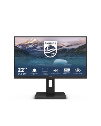 MONITOR PHILIPS LED 21.5" Wide 222S9JML/00 VA 1920x1080 4ms 250cd/mq 3000:1 (20.000.000:1) 2x2W MM PIVOT Reg.H VGA HDMI DP