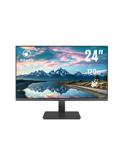 MONITOR ATLANTIS LED 23,8" Wide A05-HE24VF-VHM VA 120HZ 1920x1080 5ms 280cd/m² 4.000:1 VESA 2x2W MM VGA HDMI Black